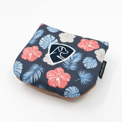 The Red, White & Hibiscus Mallet Putter Cover