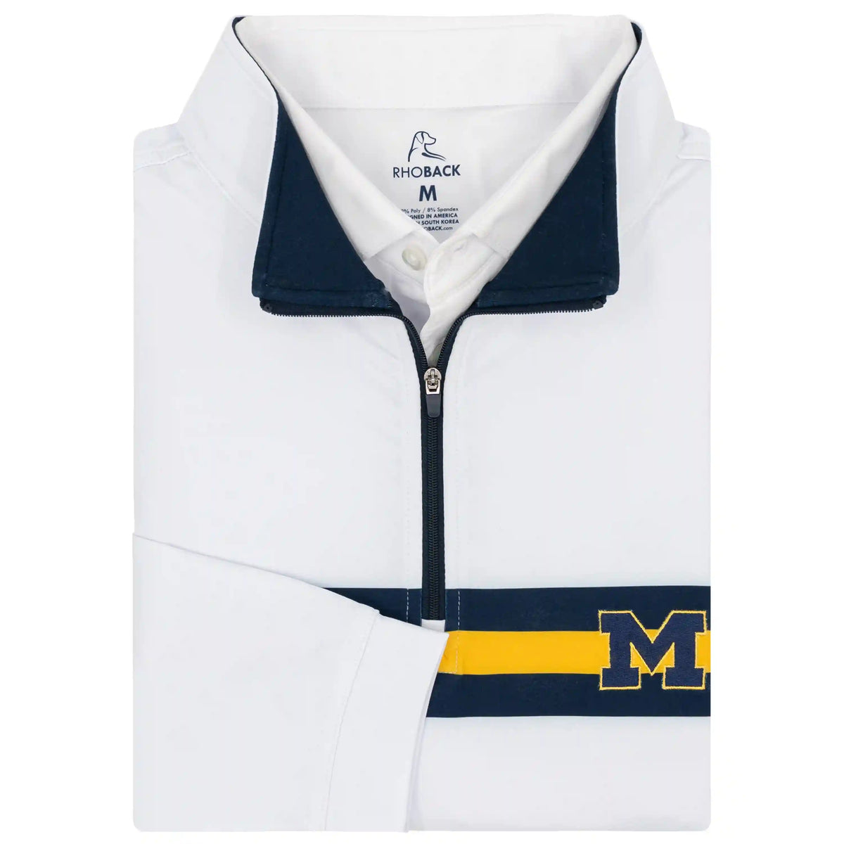 Michigan Jersey Stripe Collegiate Q-Zip