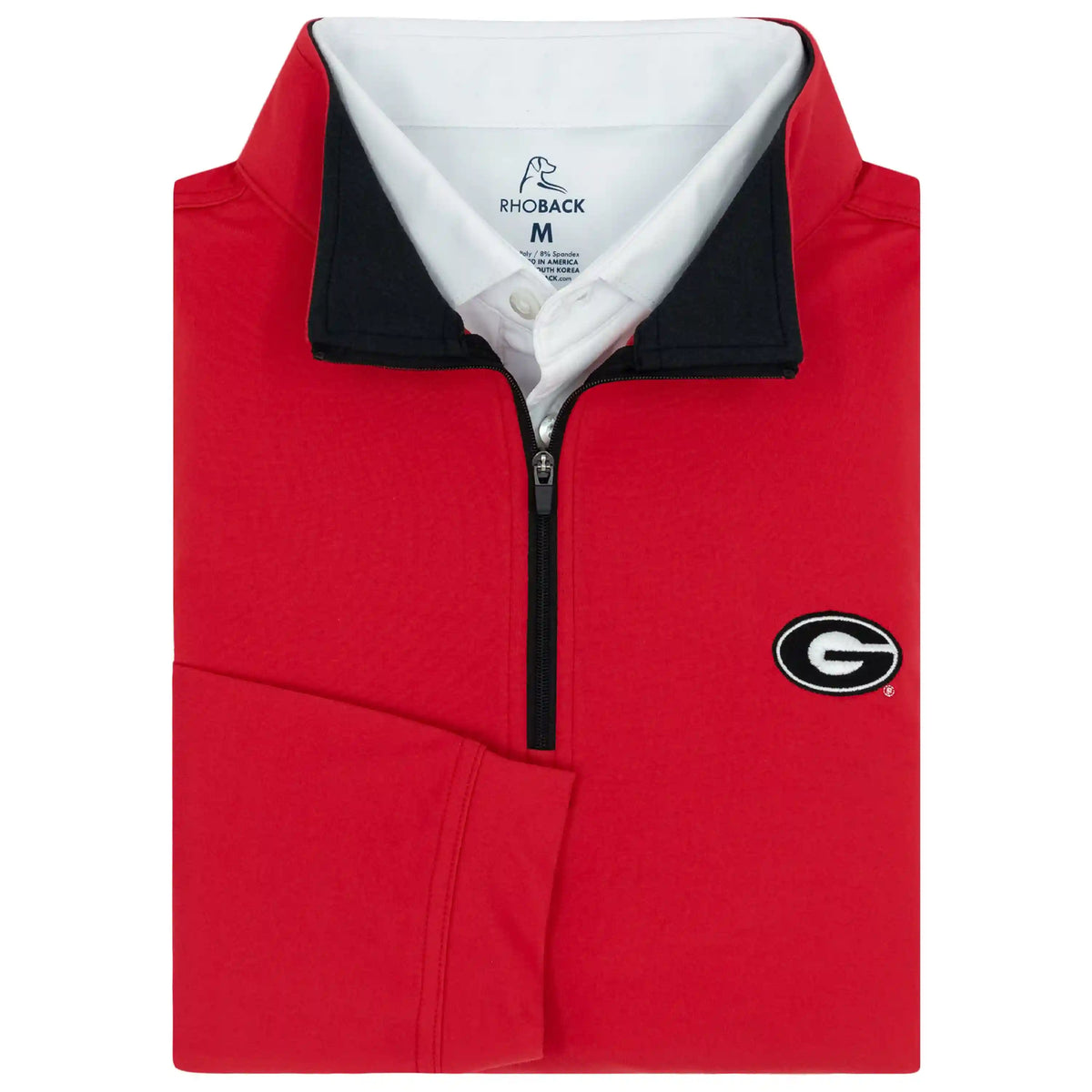 Solid Collegiate Q-Zip - Georgia