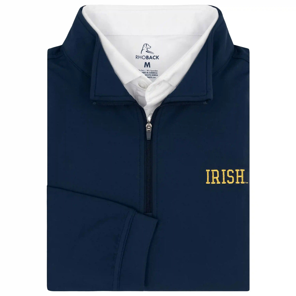 Solid Collegiate Q-Zip - Notre Dame